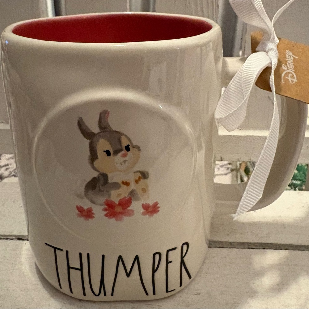 Disney Thumper Cream and Red Mug